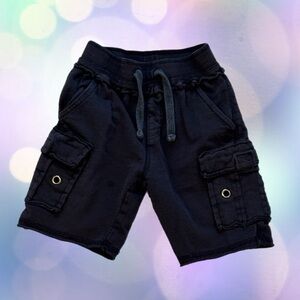 Mish Boys Kids Black Cargo Shorts Size 3